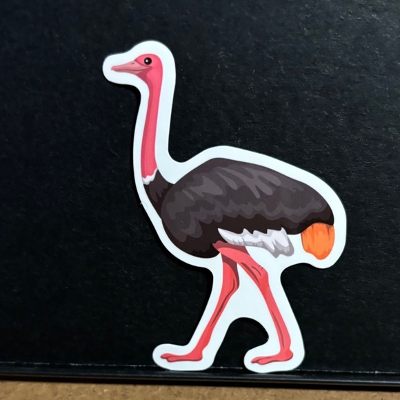 OSTRICH STICKER - Picture 1 of 1
